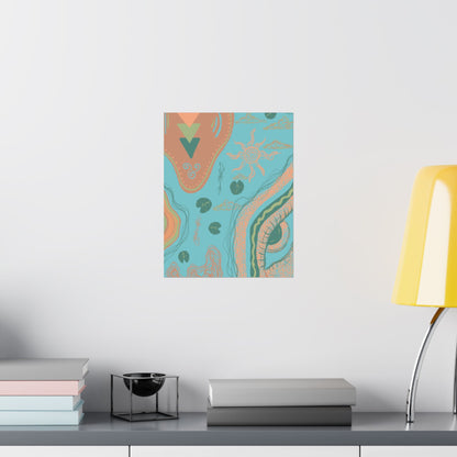 Bohemian Matte Vertical Posters, Wall Art Decor, Home Decoration, Gift for Art Lovers, Aesthetic Room Decor, Unique Wall Art