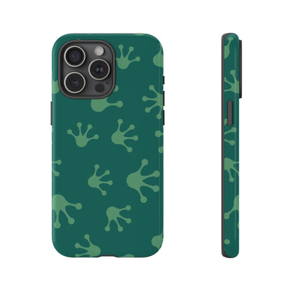 Frog Print Phone Case, Nature Lover Gift, Eco-Friendly Cover, Fun Green Design, Unique Frog Accessories