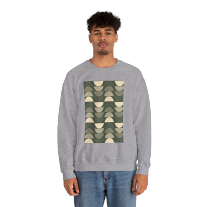 Stylish Geometric Crewneck Sweatshirt for Relaxed Vibes, Cozy Layer, Unisex Fashion Piece, Perfect Gift for Art Lovers, Casual Wear