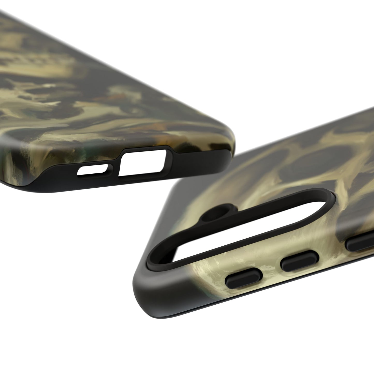 Skull Phone Case - Tough Cases, Macabre Style, Unique Accessories, Perfect for Halloween, Gothic Decor, Edgy Gift Idea | Van Gogh Reimagined, Abstract Twist on  Van Gogh's Skeleton with Burning Cigarette