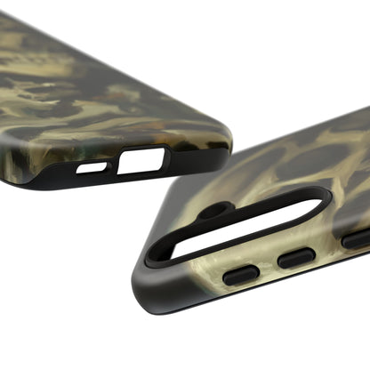 Skull Phone Case - Tough Cases, Macabre Style, Unique Accessories, Perfect for Halloween, Gothic Decor, Edgy Gift Idea | Van Gogh Reimagined, Abstract Twist on  Van Gogh's Skeleton with Burning Cigarette