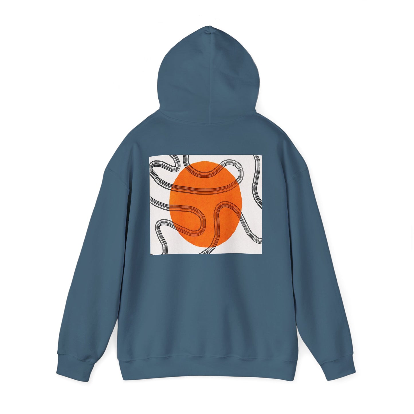 Lotus & Sun Graphic Hoodie - Cozy Unisex Sweatshirt, Trendy Casual Wear, Yoga Gift, Inspirational Apparel, Relaxed Style