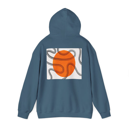 Lotus & Sun Graphic Hoodie - Cozy Unisex Sweatshirt, Trendy Casual Wear, Yoga Gift, Inspirational Apparel, Relaxed Style