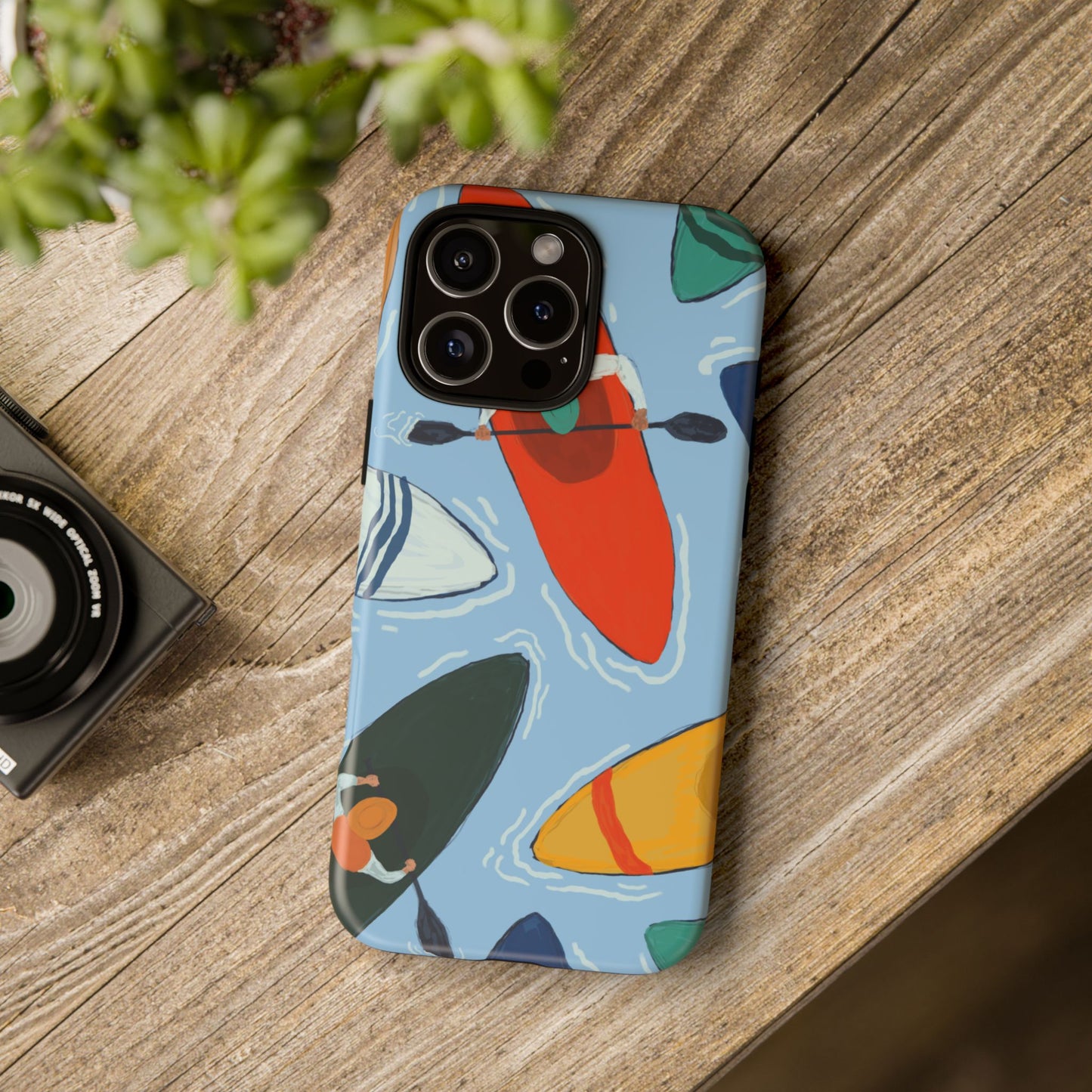 Kayak Phone Case - Tough Cases for Outdoor Enthusiasts, Birthday Gifts, Adventure Gear, Kayaking Accessories, Nature Lover Decor, Artsy Phone Cases