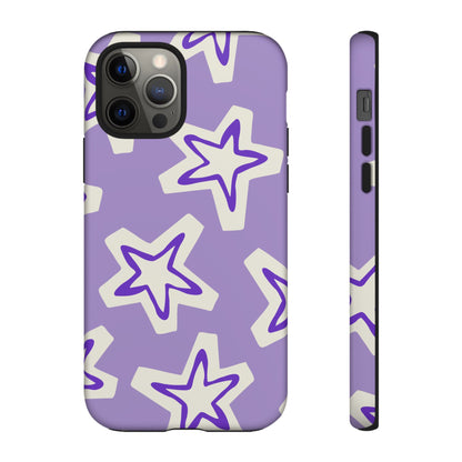 Starry Pattern Phone Case, Cute Star Design, Tough Phone Cover, Gifts for Her, Stylish Phone Accessory