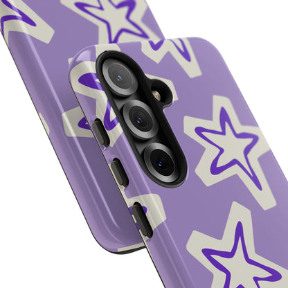 Starry Pattern Phone Case, Cute Star Design, Tough Phone Cover, Gifts for Her, Stylish Phone Accessory