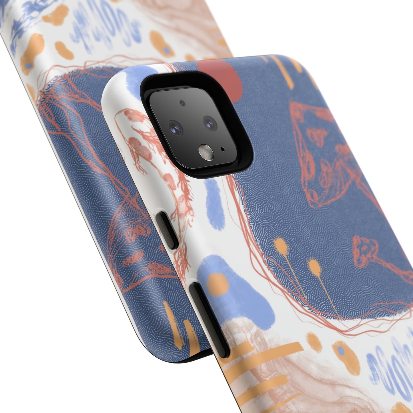 Artistic Phone Case with Abstract Design, Tough Phone Case, Unique Gift, Trendy Accessories, Modern Art Case, Stylish Tech Gear