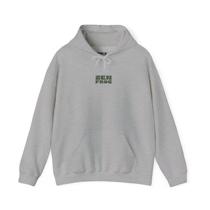 Zen Frog Unisex Hoodie | Relaxed Fashion, Cozy Sweatshirt, Unique Gift, Chill Vibes, Spring and Summer Style