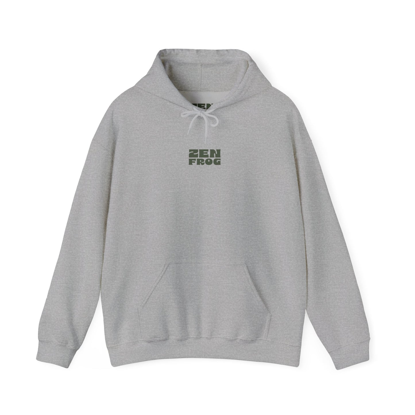 Zen Frog Unisex Hoodie | Relaxed Fashion, Cozy Sweatshirt, Unique Gift, Chill Vibes, Spring and Summer Style