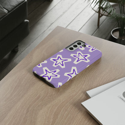 Starry Pattern Phone Case, Cute Star Design, Tough Phone Cover, Gifts for Her, Stylish Phone Accessory