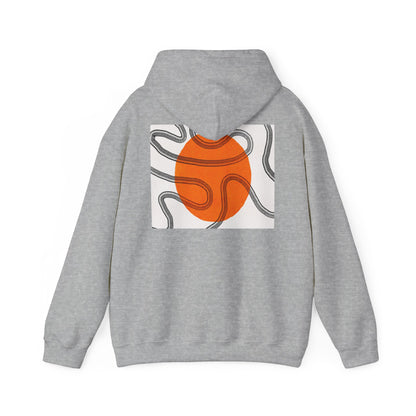 Lotus & Sun Graphic Hoodie - Cozy Unisex Sweatshirt, Trendy Casual Wear, Yoga Gift, Inspirational Apparel, Relaxed Style