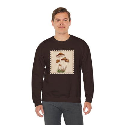 Mushroom Vibes Unisex Crewneck Sweatshirt - Cozy Fashion, Nature Lover Gift, Fall Outfit, Eco-Friendly Style, Perfect for Autumn, Artsy Sweatshirts, Premium, Nature-inspired Crewnecks