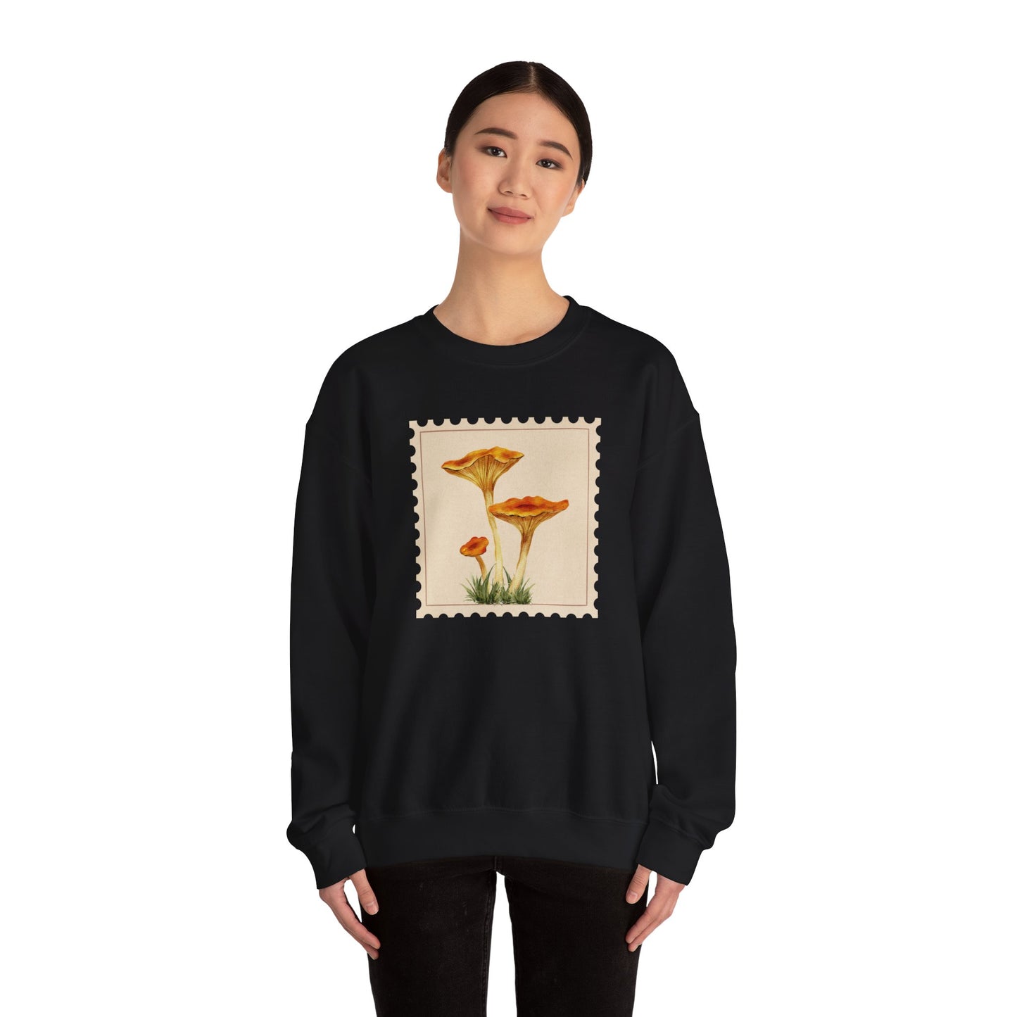 Vintage Floral Crewneck Sweatshirt, Cozy Fall Wear, Unisex Gift, Mushroom Art Apparel, Nature Lover Outfit, Comfy Mushroom Crewneck, Vintage Style