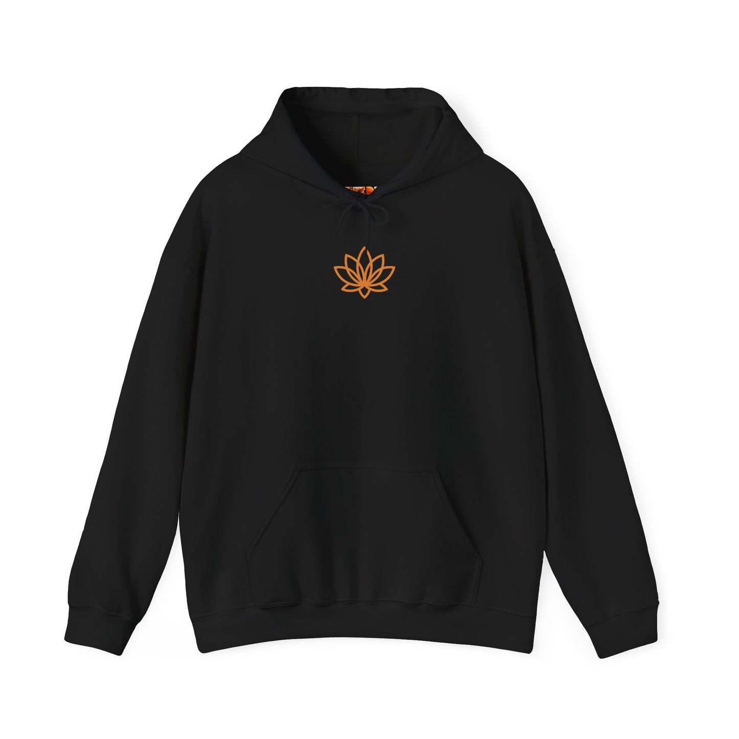 Serene Adventure Hoodie with Lotus Design, Eco-Friendly Sweatshirt for Outdoors, Yoga, Surfing, Beach Days, Mindfulness, Gift for Her, Gift for Him, Kayak Sweatshirt, Outdoor Designs