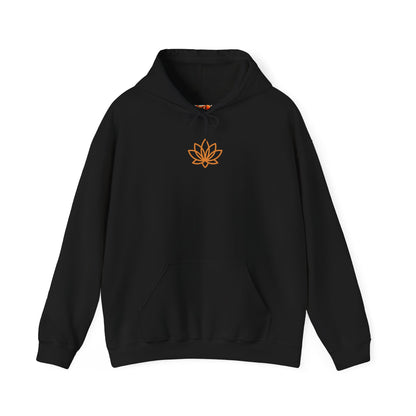Serene Adventure Hoodie with Lotus Design, Eco-Friendly Sweatshirt for Outdoors, Yoga, Surfing, Beach Days, Mindfulness, Gift for Her, Gift for Him, Kayak Sweatshirt, Outdoor Designs