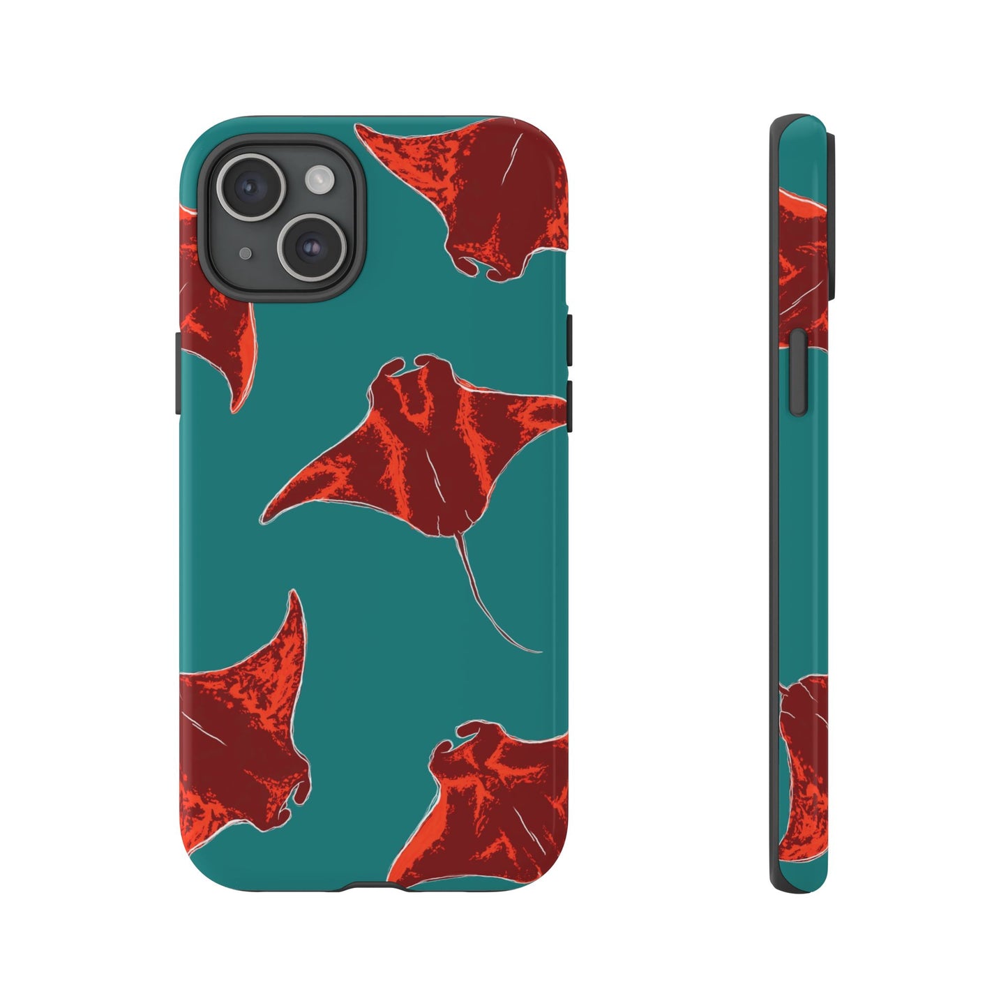 Manta Ray Phone Case, Tropical Phone Cover, Ocean Vibe Accessories, Summer Gift Idea, Marine Animal Merchandise