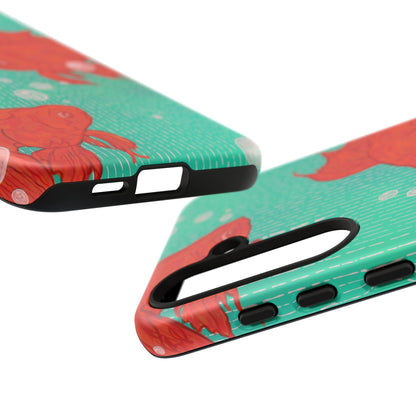Vibrant Goldfish Phone Case, Colorful iPhone Cover, Ocean Vibe Accessory, Unique Gift for Fish Lovers, Cute Phone Cases