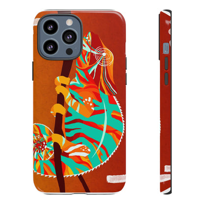 Chameleon Phone Case - Vibrant Artistic Design, Tough Cases for Animal Lovers, Unique Gift, Eco-Friendly Protection