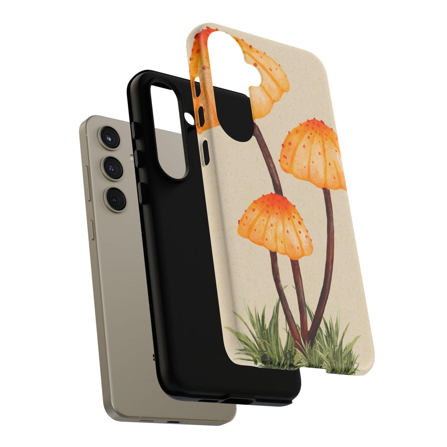 Mushroom Phone Case, Tough Cases for Nature Lovers, Unique Phone Covers, Gifts for Eco Enthusiasts, Fun Protective Cases