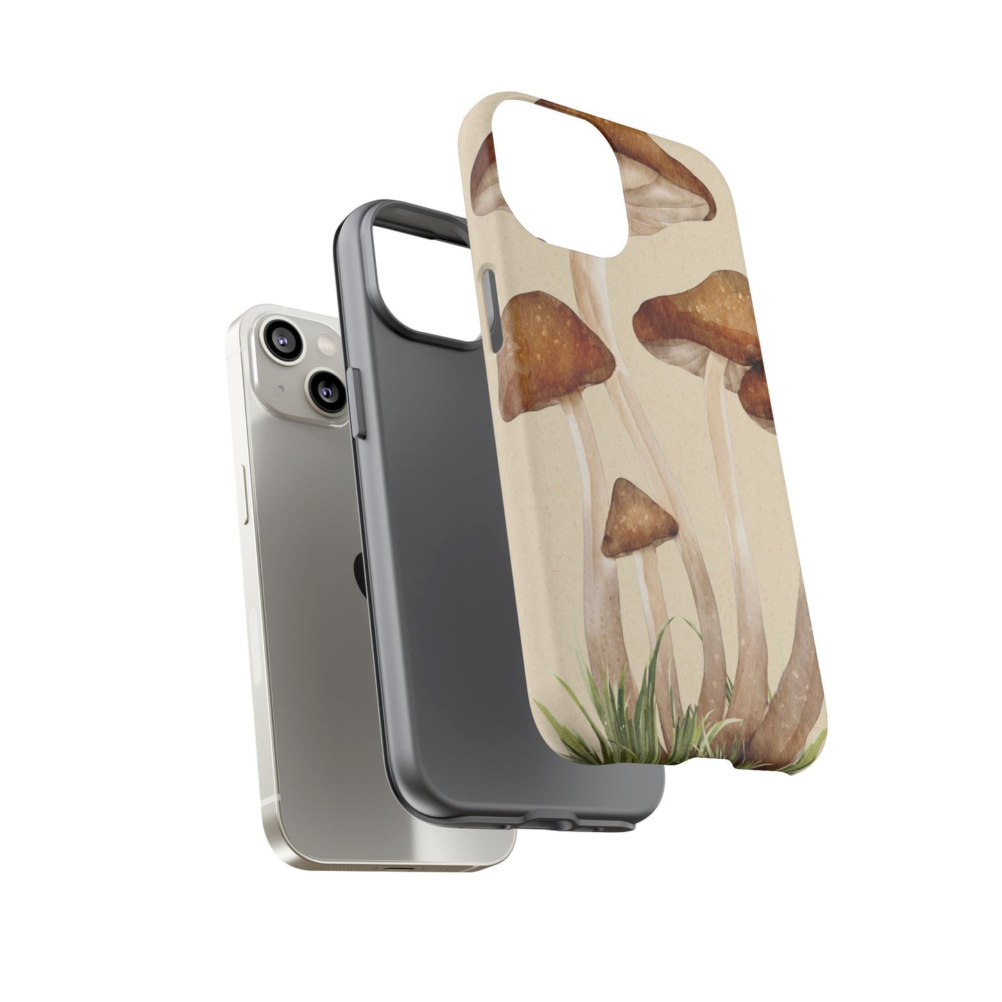 Mushroom Phone Case - Nature Lover, Eco-Friendly Gift, Cute Cell Phone Cover, Aesthetic Tech Accessory, Unique Fall Decor, Artsy Phone Cases, Cute, Gift for Her, Nature-inspired Designs, Durable Cases