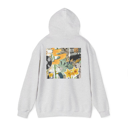 Lotus Flower Unisex Hoodie: Cozy Sweatshirt, Gift for Yoga Lovers, Meditation Apparel, Casual Streetwear, Nature-Inspired Wear, Artsy Collage, Cool Crewnecks