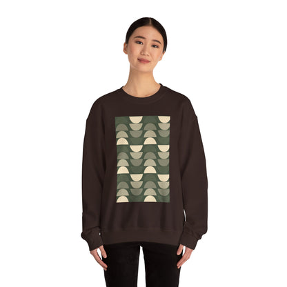 Stylish Geometric Crewneck Sweatshirt for Relaxed Vibes, Cozy Layer, Unisex Fashion Piece, Perfect Gift for Art Lovers, Casual Wear