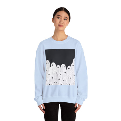 Painted Ghosts Crewneck | Cozy Sweatshirt, Perfect for Halloween, Fall, and Spooky Season