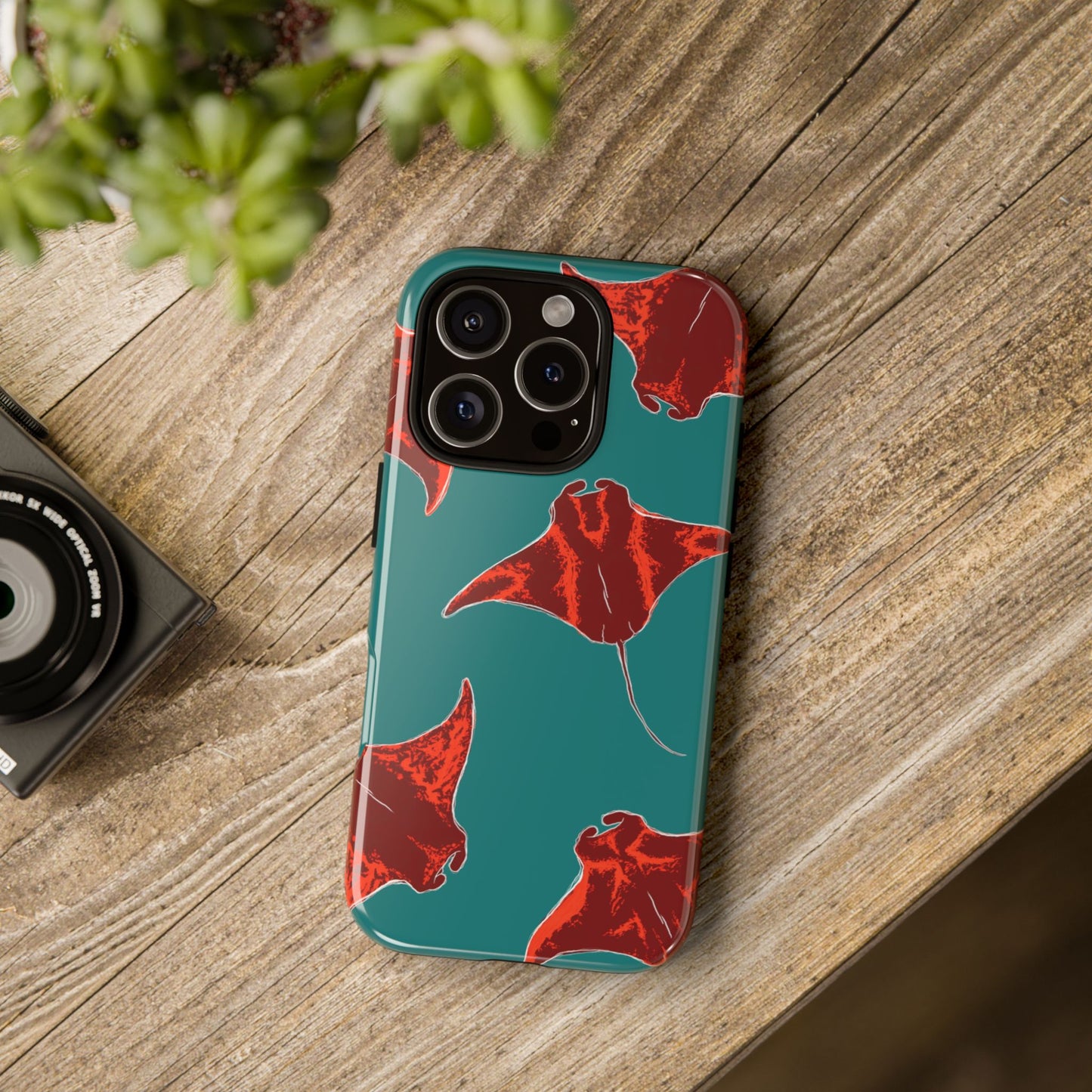 Manta Ray Phone Case, Tropical Phone Cover, Ocean Vibe Accessories, Summer Gift Idea, Marine Animal Merchandise