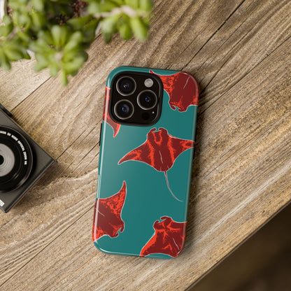 Manta Ray Phone Case, Tropical Phone Cover, Ocean Vibe Accessories, Summer Gift Idea, Marine Animal Merchandise