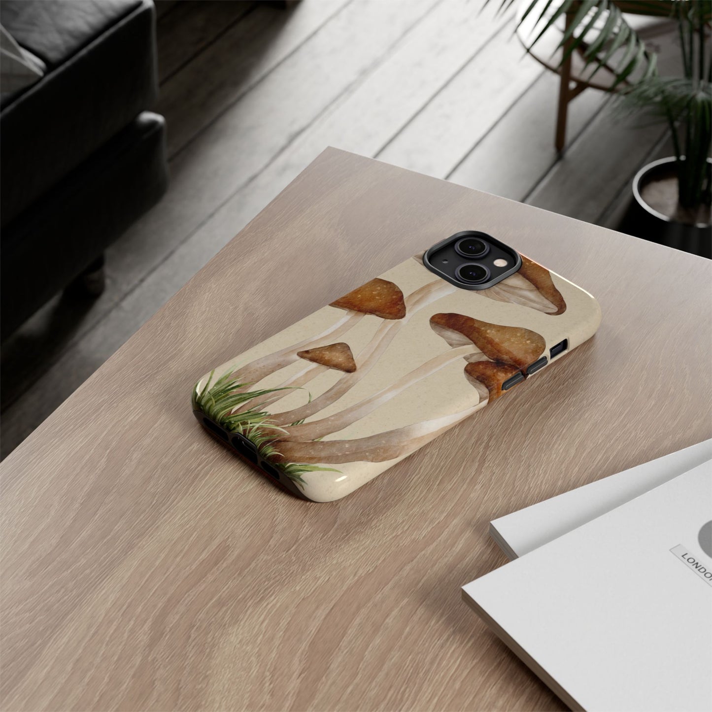 Mushroom Phone Case - Nature Lover, Eco-Friendly Gift, Cute Cell Phone Cover, Aesthetic Tech Accessory, Unique Fall Decor, Artsy Phone Cases, Cute, Gift for Her, Nature-inspired Designs, Durable Cases
