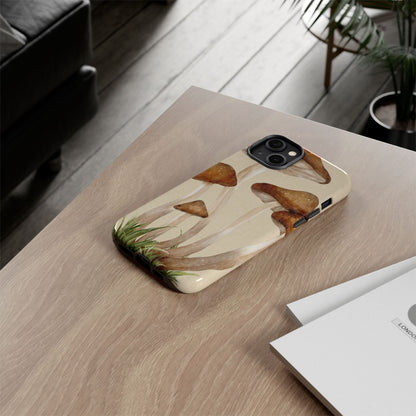 Mushroom Phone Case - Nature Lover, Eco-Friendly Gift, Cute Cell Phone Cover, Aesthetic Tech Accessory, Unique Fall Decor, Artsy Phone Cases, Cute, Gift for Her, Nature-inspired Designs, Durable Cases