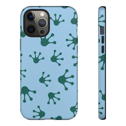 Frog Pattern Phone Case, Tough Cases for Nature Lovers, Unique Gift for Kids, Eco-Friendly Accessories, Stylish Cell Phone Cover, Cute Frog Print Pattern, Artsy Phone Cases