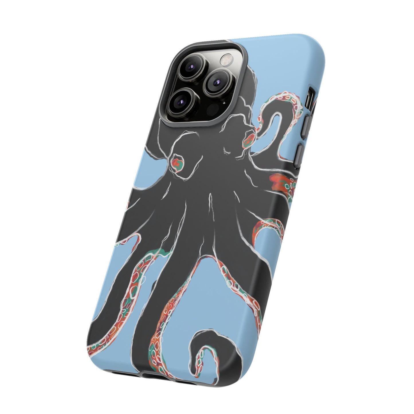 Octopus Tough Phone Case, Sea Creature Design, Ocean Lover Gift, Unique Phone Cover, Underwater Artwork