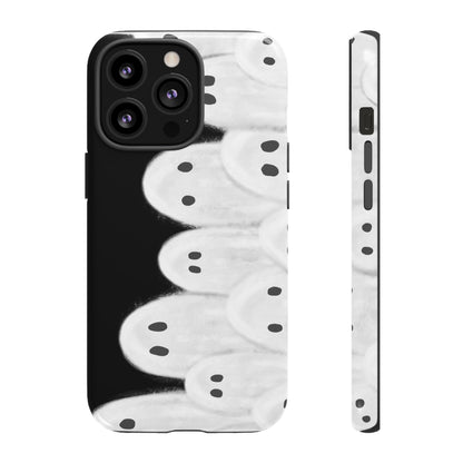 Painted Ghosts Phone Case | Ghostly Tough Phone Case for Spooky Style, Halloween Gift, Phone Cover, Ghost Theme, Unique Accessory, Spooky Season, Viral Painted Ghosts Inspired Design