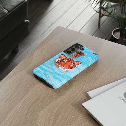 Vibrant Tiger Phone Case, Wildlife Lover Gift, Phone Accessories, Animal Print Case, Summer Vibe, Cool Phone Cover