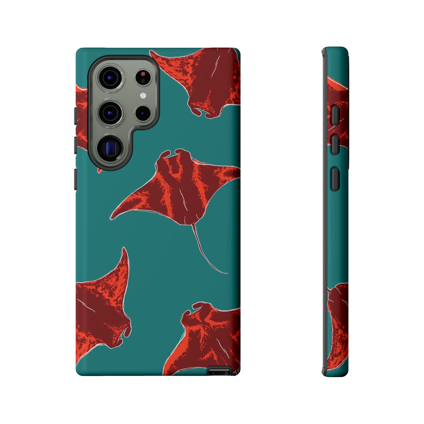 Manta Ray Phone Case, Tropical Phone Cover, Ocean Vibe Accessories, Summer Gift Idea, Marine Animal Merchandise