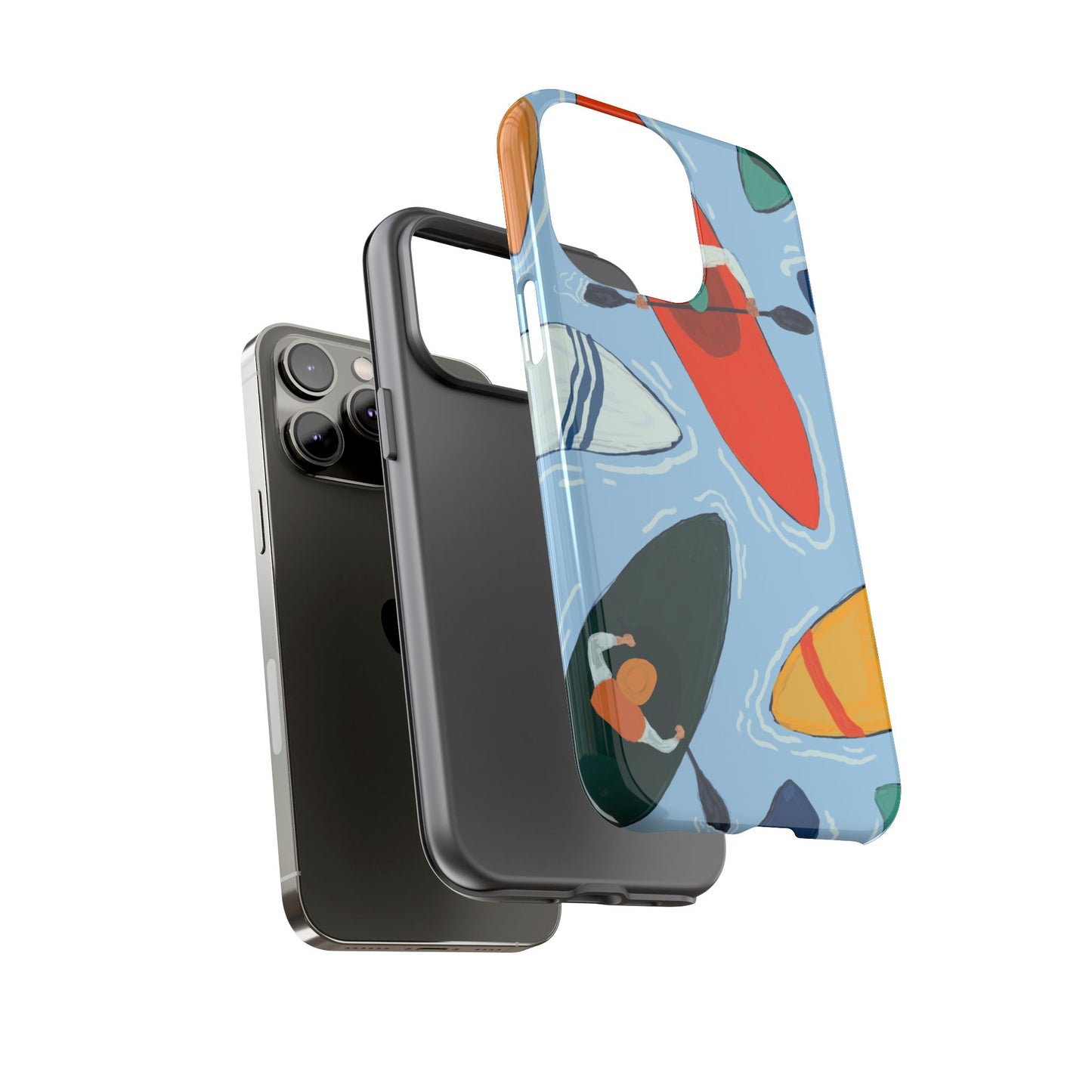 Kayak Phone Case - Tough Cases for Outdoor Enthusiasts, Birthday Gifts, Adventure Gear, Kayaking Accessories, Nature Lover Decor, Artsy Phone Cases