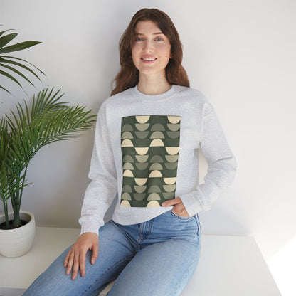 Stylish Geometric Crewneck Sweatshirt for Relaxed Vibes, Cozy Layer, Unisex Fashion Piece, Perfect Gift for Art Lovers, Casual Wear