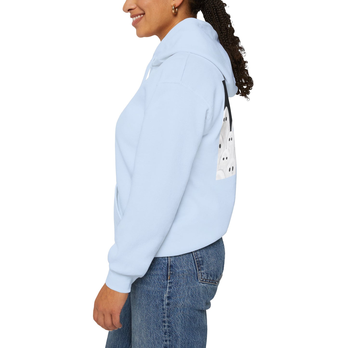 Painted Ghosts Pullover | Halloween Ghost Hoodie, Unisex Boo Sweatshirt, Spooky Gift for Fall, Cozy Halloween Apparel, Ghost Lover Hoodie, Perfect for Spooky Season