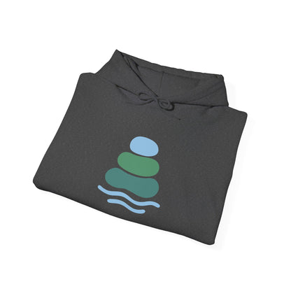 Zen-Inspired Unisex Hooded Sweatshirt, Relaxing Sweatshirt, Comfortable Hoodie, Gift for Meditation Lovers, Cozy Outerwear for All Occasions
