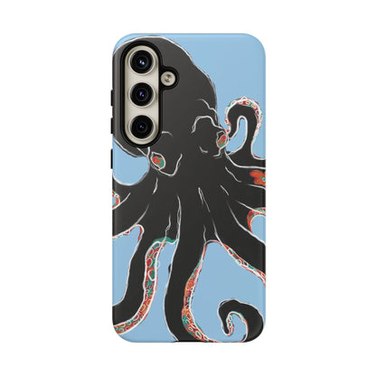 Octopus Tough Phone Case, Sea Creature Design, Ocean Lover Gift, Unique Phone Cover, Underwater Artwork
