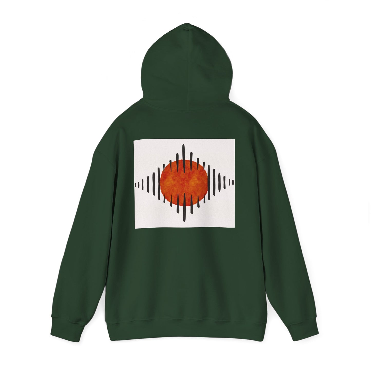 Lotus & Sunset Unisex Hoodie, Cozy Sweatshirt, Relaxed Fit Hoodie, Spiritual Gift, Casual Wear, Mindfulness Apparel, Gift for Him, Gift for Her, Autumn Fall