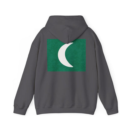 Zen Frog Hooded Sweatshirt - Cozy Unisex Hoodie, Casual Wear, Spring Fashion, Unique Gifts, Streetwear Style, Simple Moon Design, Gift for Him, Gift for Her