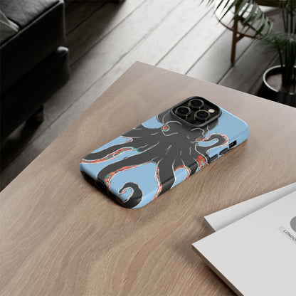 Octopus Tough Phone Case, Sea Creature Design, Ocean Lover Gift, Unique Phone Cover, Underwater Artwork