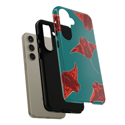 Manta Ray Phone Case, Tropical Phone Cover, Ocean Vibe Accessories, Summer Gift Idea, Marine Animal Merchandise