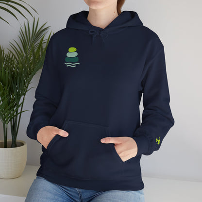 Nature-Inspired Unisex Hooded Sweatshirt, Comfortable Pullover, Casual Clothing, Eco-Friendly Gift, Chill Vibe Hoodie, Relaxing Outfit