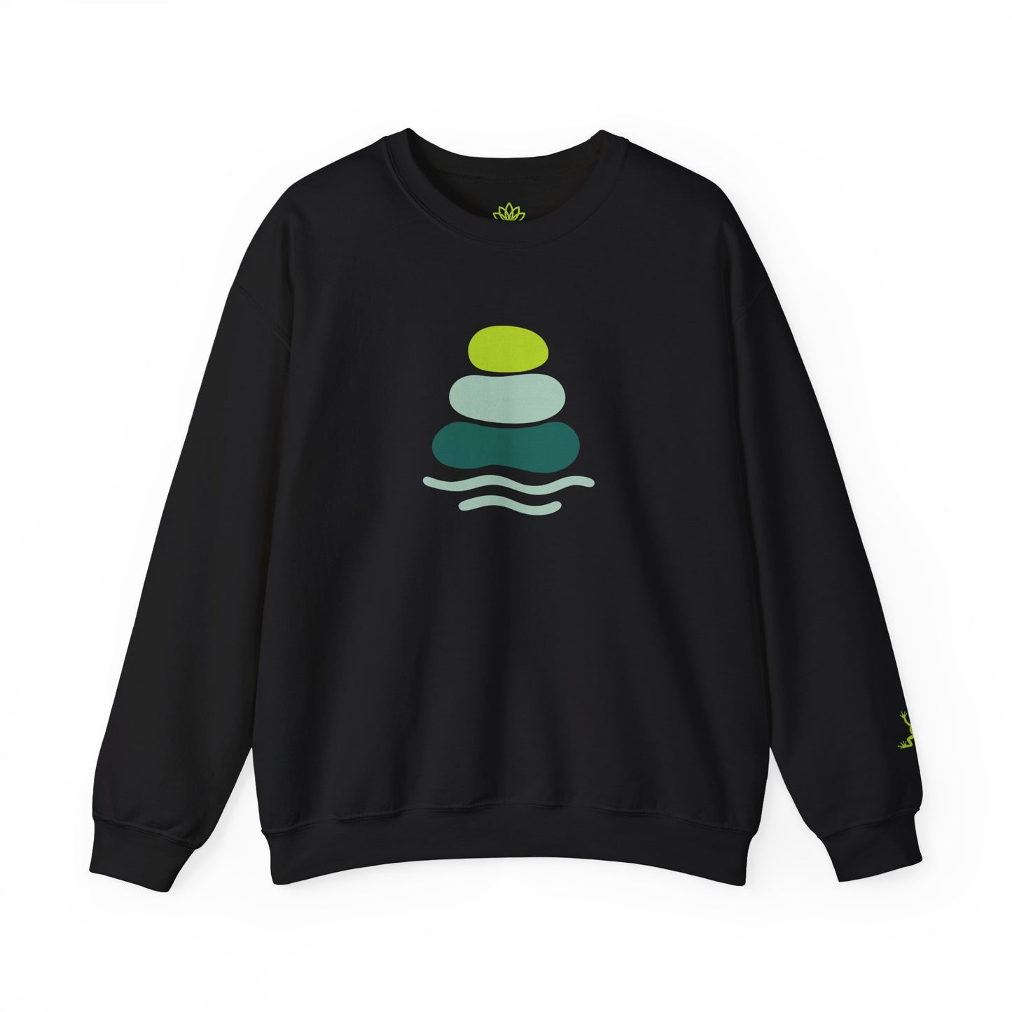 Serene Stones Unisex Crewneck Sweatshirt, Cozy Sweatshirt, Relaxation Apparel, Casual Wear, Mindfulness Gift