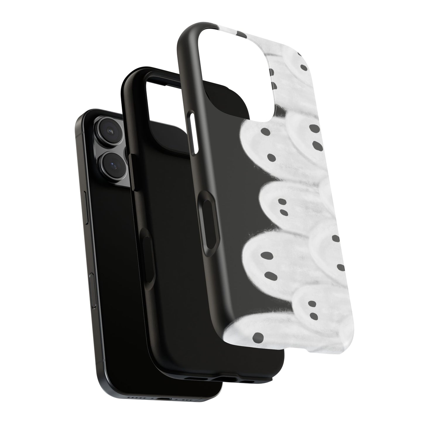 Painted Ghosts Phone Case | Ghostly Tough Phone Case for Spooky Style, Halloween Gift, Phone Cover, Ghost Theme, Unique Accessory, Spooky Season, Viral Painted Ghosts Inspired Design