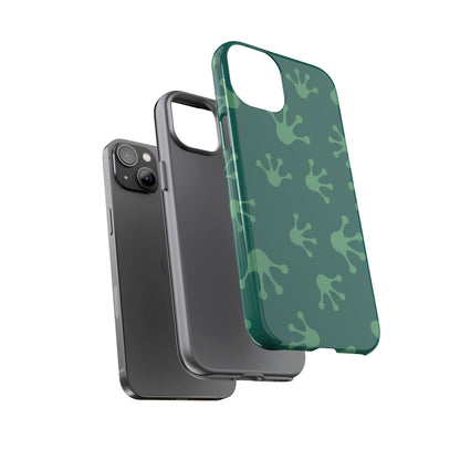 Frog Print Phone Case, Nature Lover Gift, Eco-Friendly Cover, Fun Green Design, Unique Frog Accessories