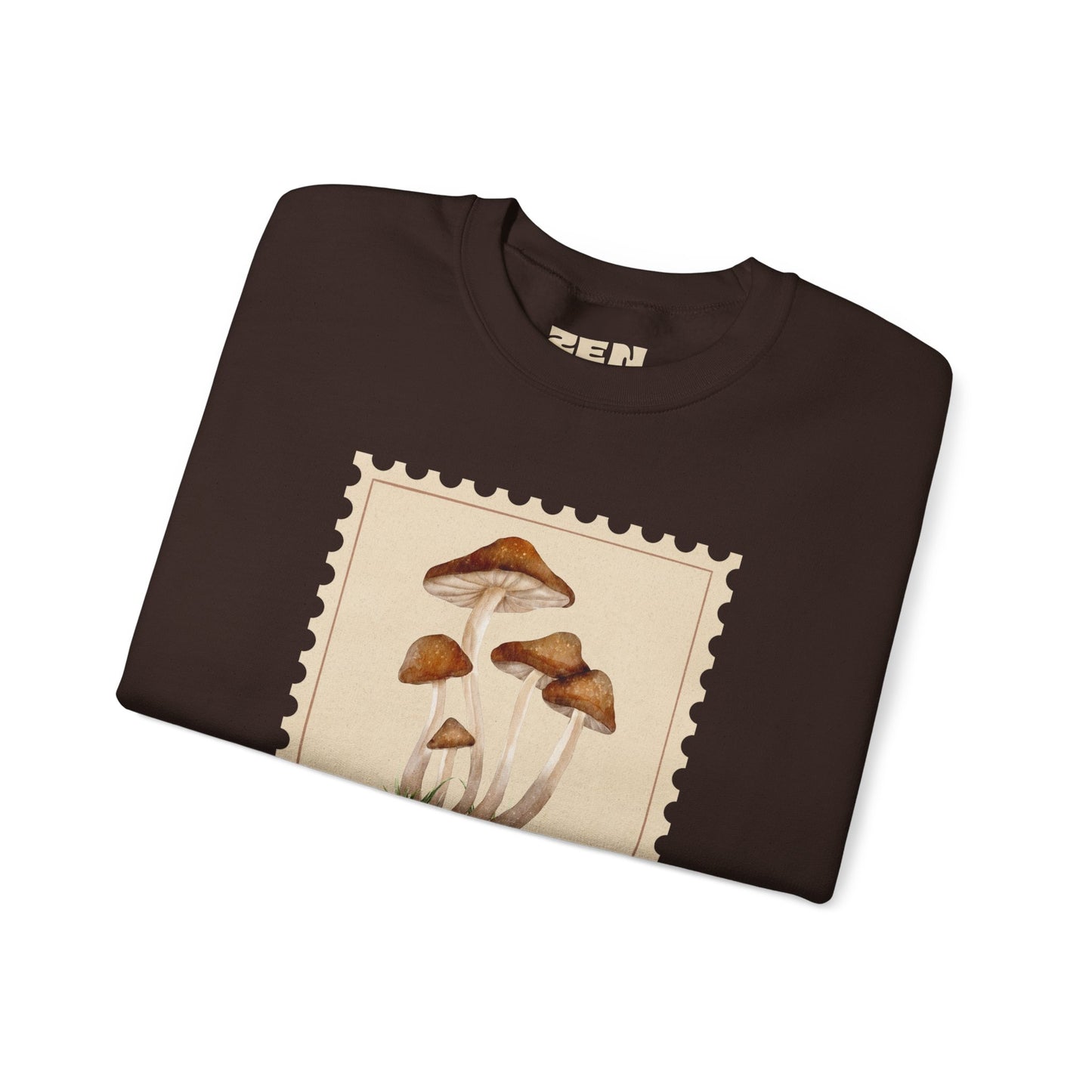 Mushroom Vibes Unisex Crewneck Sweatshirt - Cozy Fashion, Nature Lover Gift, Fall Outfit, Eco-Friendly Style, Perfect for Autumn, Artsy Sweatshirts, Premium, Nature-inspired Crewnecks